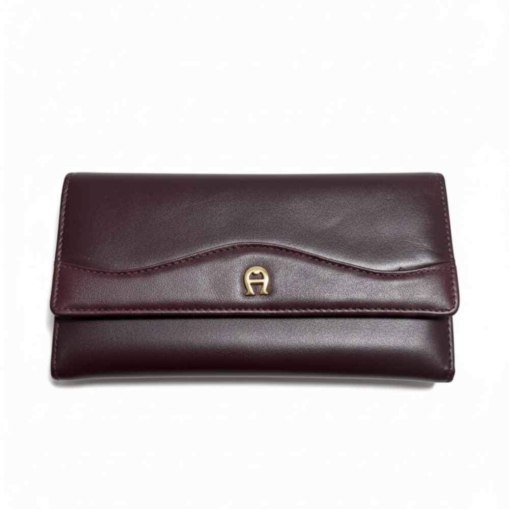 Etienne Aigner Red Leather Wallet